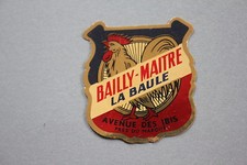 NV Ancien autocollant BAILLY