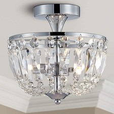 Moderne Chrome Cristal Semi