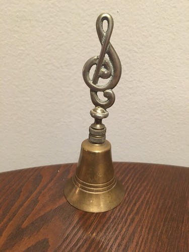 Vintage treble clef brass - vintage,