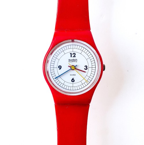Swatch red lr103 1984 - swatch,