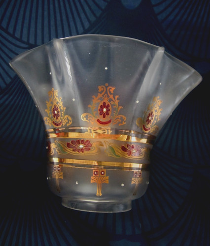 Ancienne tulipe globe cristal