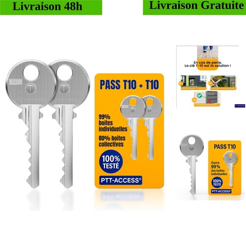 Clé pass ptt t10 - t10, lot