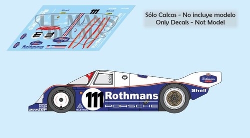 Autocollants porsche 962c - porsche,