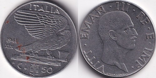 Centesimi 1941 italie - 50,