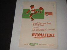 BUVARD OVOMALTINE FOOTBALLEUR