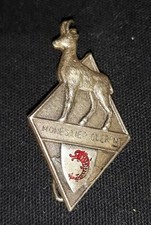 ANCIEN BADGE/MEDAILLE  DES ALPES Chamois et Bason au Dauphin Monestier N°750/8
