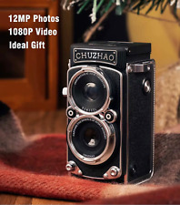 Mini Appareil Photo Numérique Vintage, Autofocus 12MP, 1080P FHD Vidéo Vlogging