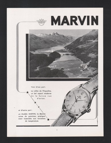 Pub 1952 montre horlogerie - pub,