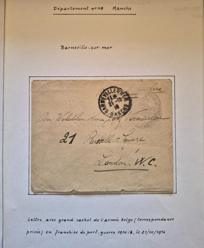 Lettre 1ere guerre armee - 1ere,
