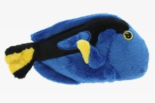 Peluche Palettes Docteur Poisson L 18 Cm Bleu