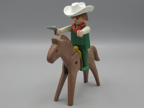 Playmobil cowboy vert et - -,