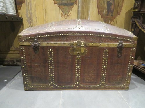 Grande ancienne malle - grande, coffre