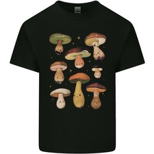 T-Shirt En Coton Léger Pour Hommes Avec Visages De Champignons