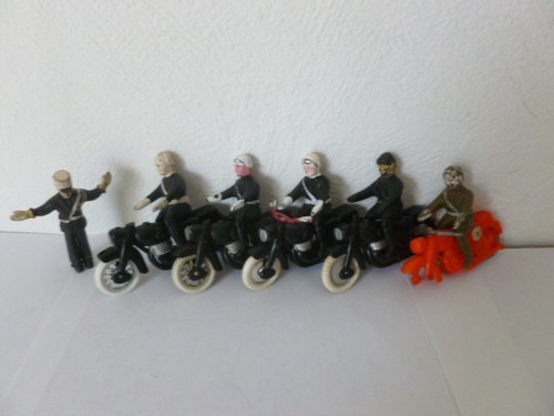 Ancien lot motards police - de,