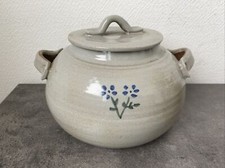 Ancienne Soupière Ou Légumier En Gres Décor Fleur Table Cuisine Vintage 