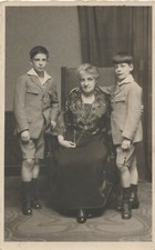 Photo-carte femme âgée