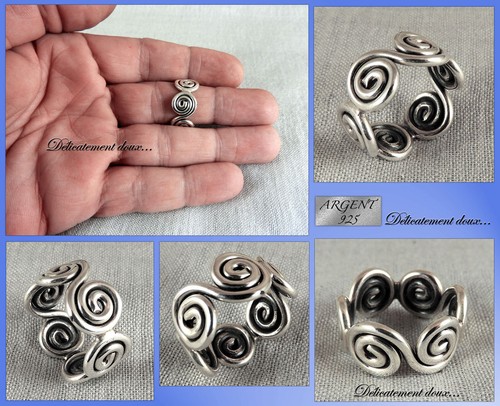 Bague toute argent 925 - argent,