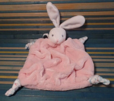 B14G / doudou lapin plat plume rose oiseau KALOO