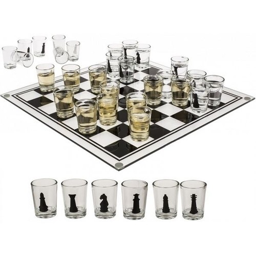 Jeu échec boire en verre - boire,