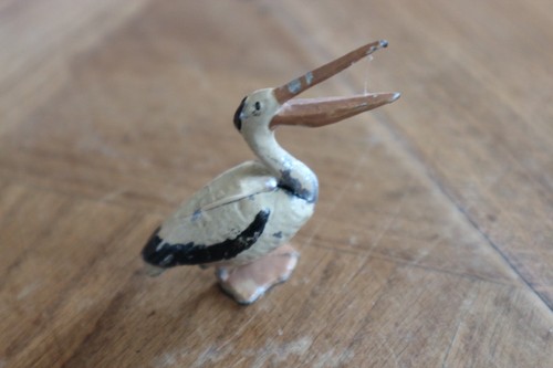 Ancien jouet animaux oiseau - animaux,