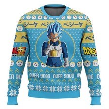 Dragon Ball végéta pull de noël dessin animé