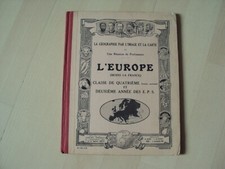 scolaire L'EUROPE (moins la France) classe de 4ème et 2ème année des E.P.S