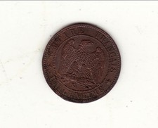 RARE 1CENTIME NAPOLEON III TETE NUE 1854 K  cote SUP 150 EURO