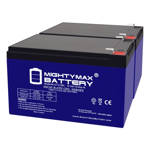 Mighty max 12v 12ah gel - 12v,