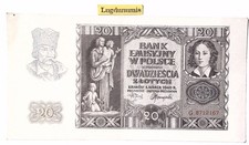 Pologne 20 Zlotych POLOGNE
