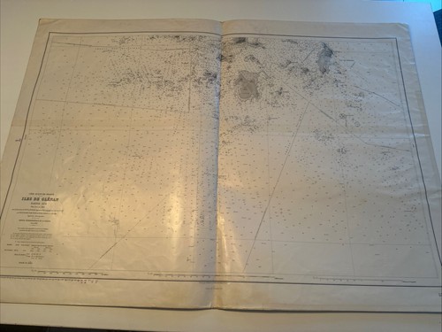Carte marine plastifiée rare - carte,