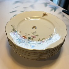 6 Assiettes Vintage Porcelaine