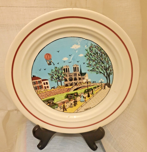 Assiette paris notre dame - assiette,