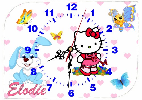 Horloge pendule murale chat - pendule,