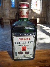  Bouteille Alcool Cazanove Curaçao Triple sec Liqueur Extra Dry
