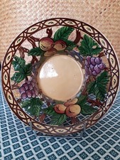 faïence de Malicorne grande coupe a fruits LANGEAIS ajourée Paul LECOMTE