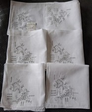 MOUCHOIRS- Lot de 6 mouchoirs
