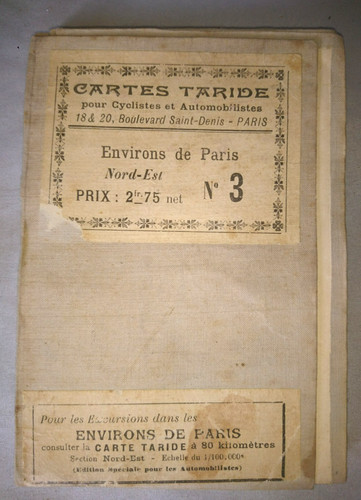 Ancienne carte routiere - routiere, sur