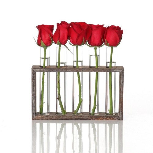 Vase tube avec support - à,