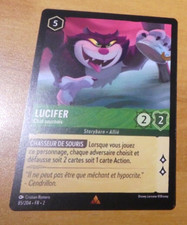 LORCANA TRADING CARD GAME DISNEY CHAPITRE 2 RARE CARTE LUCIFER 85/204 R FR MINT