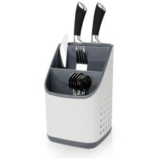 Organisateur égouttoir pour couverts ustensiles de cuisine 14x14x23 cm
