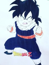    Tableaux dragon ball Z   peinture acrylique 