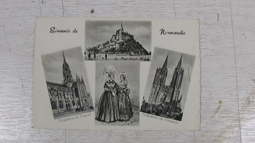 Cpa souvenir normandie 4 - cpa, de