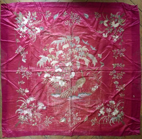 Grand tissu chale - , soie