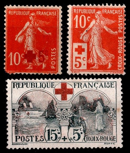Croix rouge 1914 - croix, neufs