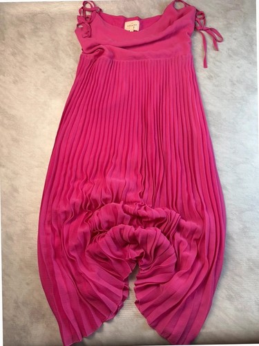 Robe sézane plissée fuchsia - robe,