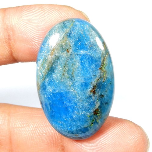 Cabochon apatite bleu - , fluo