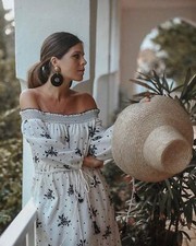 Zara Brodé Dentelle Long Robe