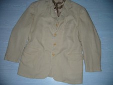 Costume beige Taylor store 55% lin 45% coton - taille 52 - bon état