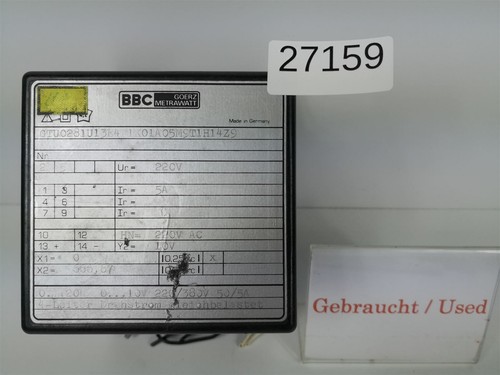 Bbc goerz metrawatt - bbc,