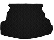Matelassé Cuir artificiel NOIR Tapis coffre pour Mazda 6 berline 2002-2007